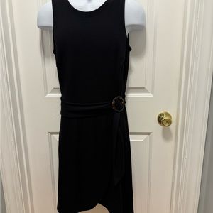 Black summer tie dress